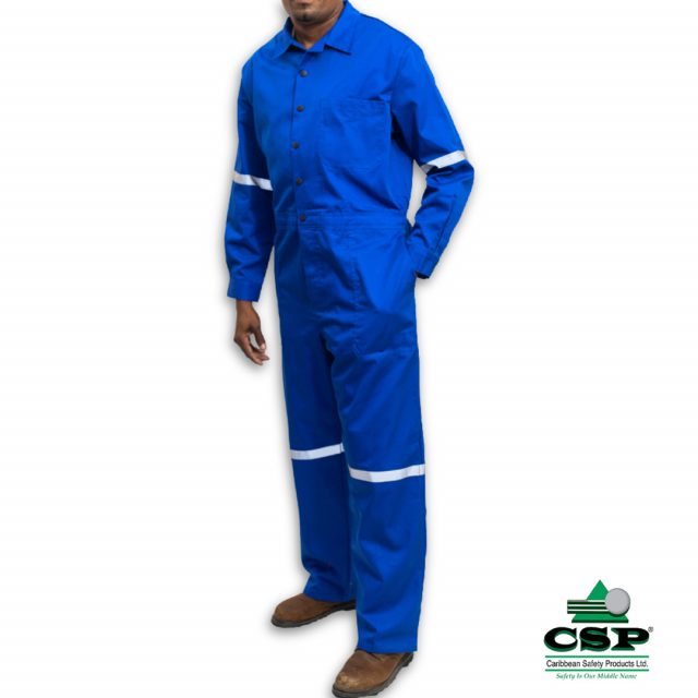 Polycotton Coverall Long Sleeve Caribbean Safety Products Ltd.
